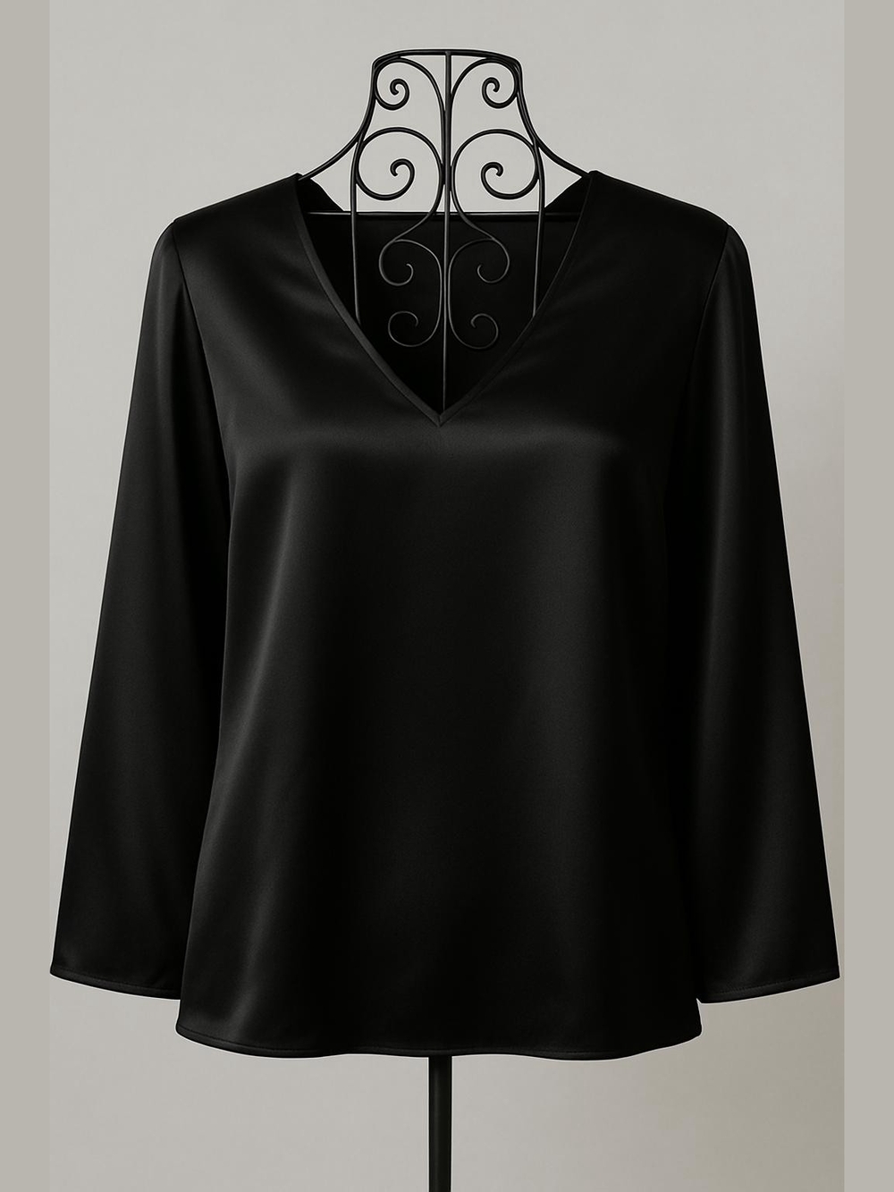 Eileen Fisher Black Silk Top